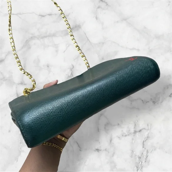 LV Taiga leather clutch crossbody - Picture 10 of 16